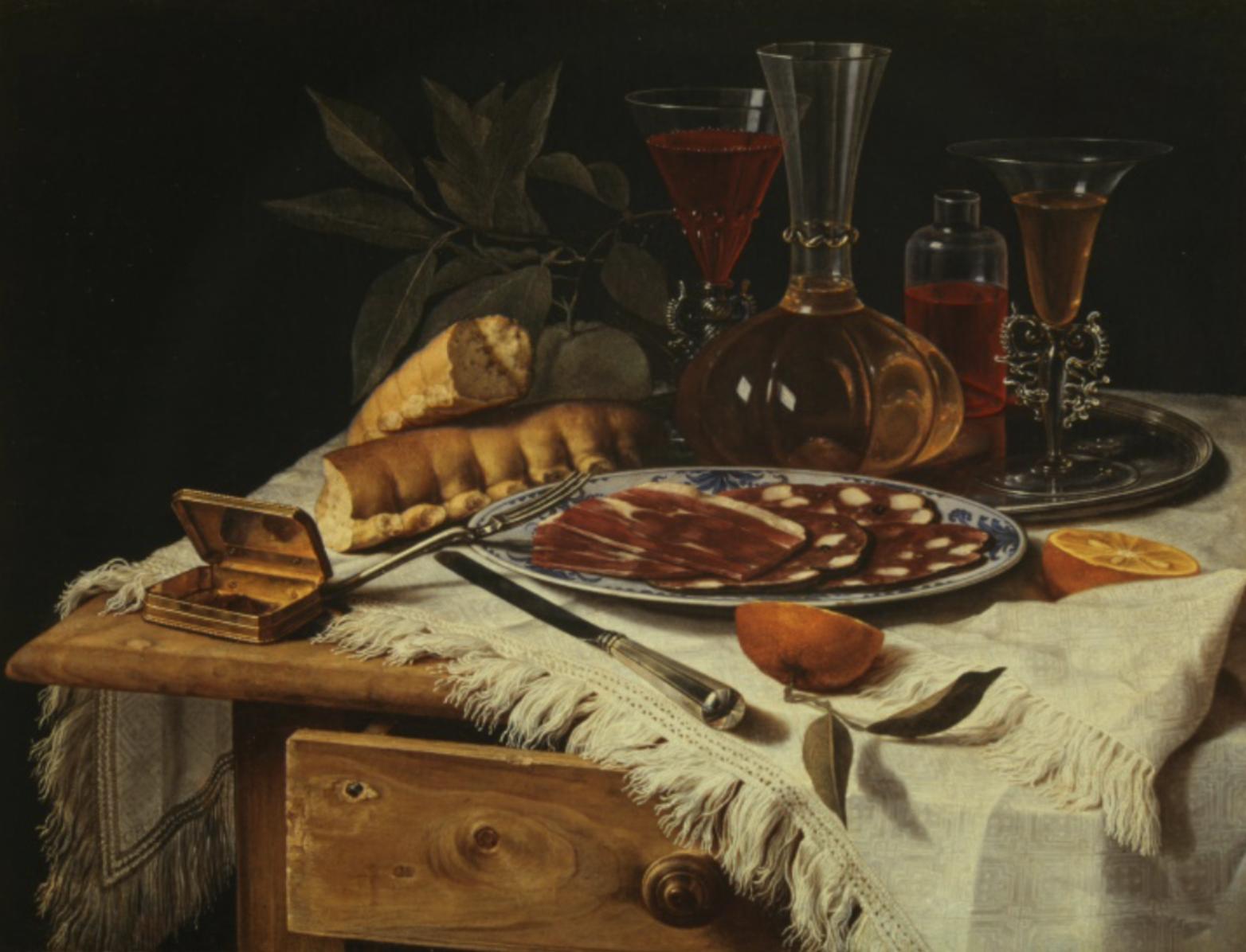 Christian Berentz, Lo spuntino elegante, 1717, Roma, Inv:61, Galleria Corsini