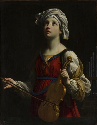 Guido Reni, Santa Cecilia, 1606, olio si tela, 96x75 cm, Norton Simon Foundation Pasedena, California,