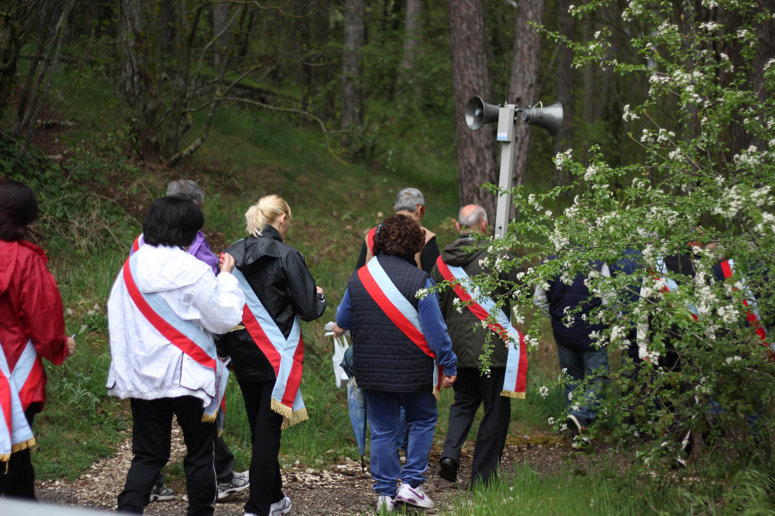 Omerita Ranalli, La processione nel bosco, fotografia digitale