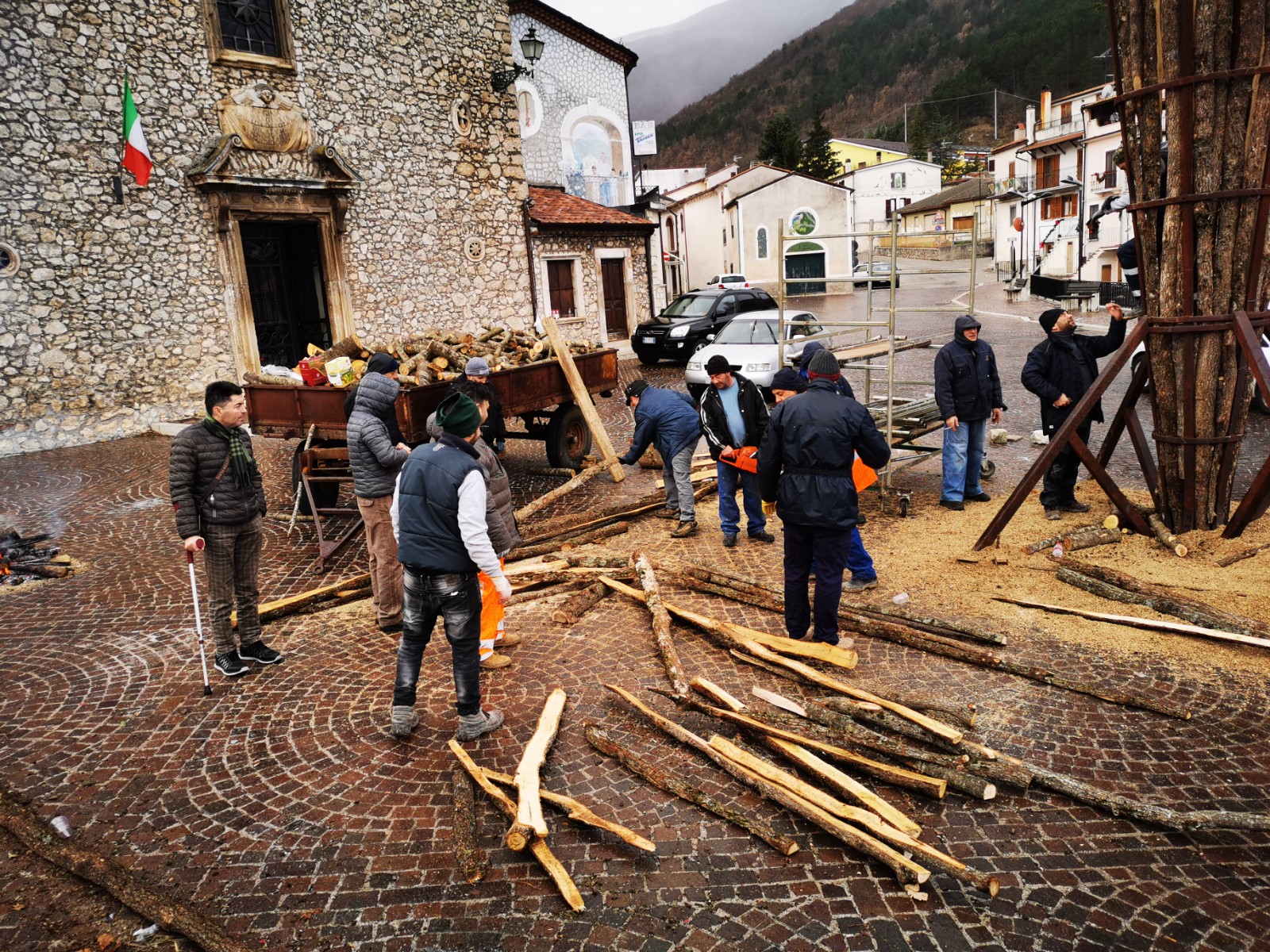 Giampiero Cianfarani, La preparazione del torcione, fotografia digitale