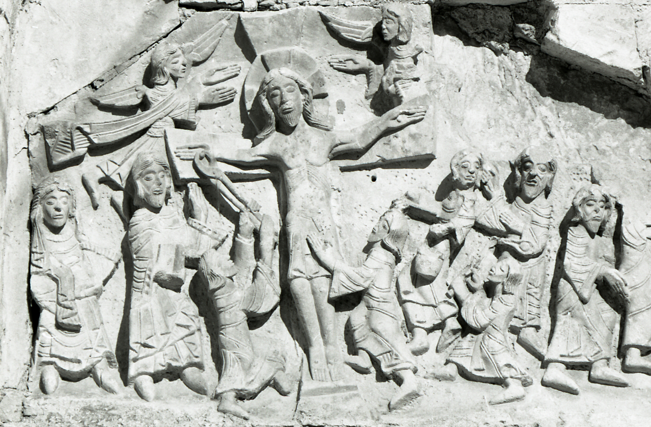 Paolo Monti, Tomba di Rotari - documentazione Puglia: scultura e castelli. Servizio fotografico, 1970, gelatina bromuro d'argento/ pellicola, SER-s5020-0003138