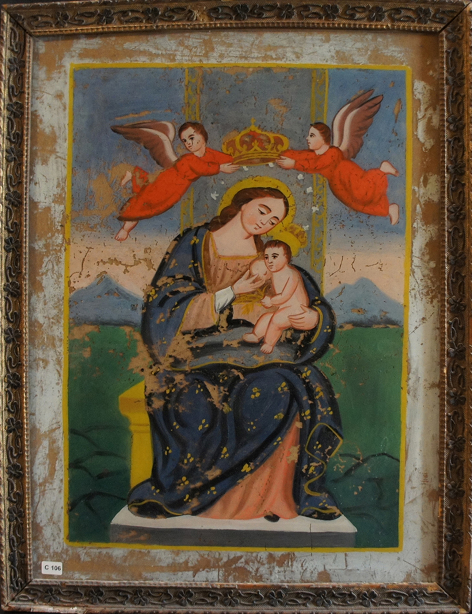 Madonna di Custonaci, tempera su vetro, seconda metà XIX secolo, 2020, fotografia digitale