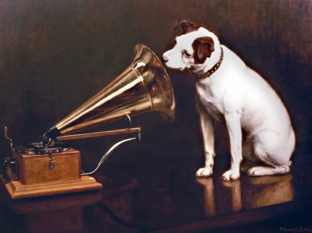 Francis Barraud, His Master's Voice, 1898, olio su tela.