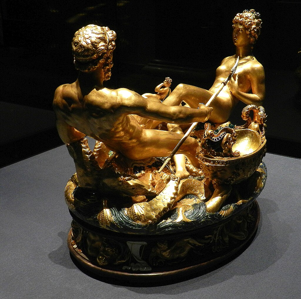 Saliera di Francesco I, Benvenuto Cellini