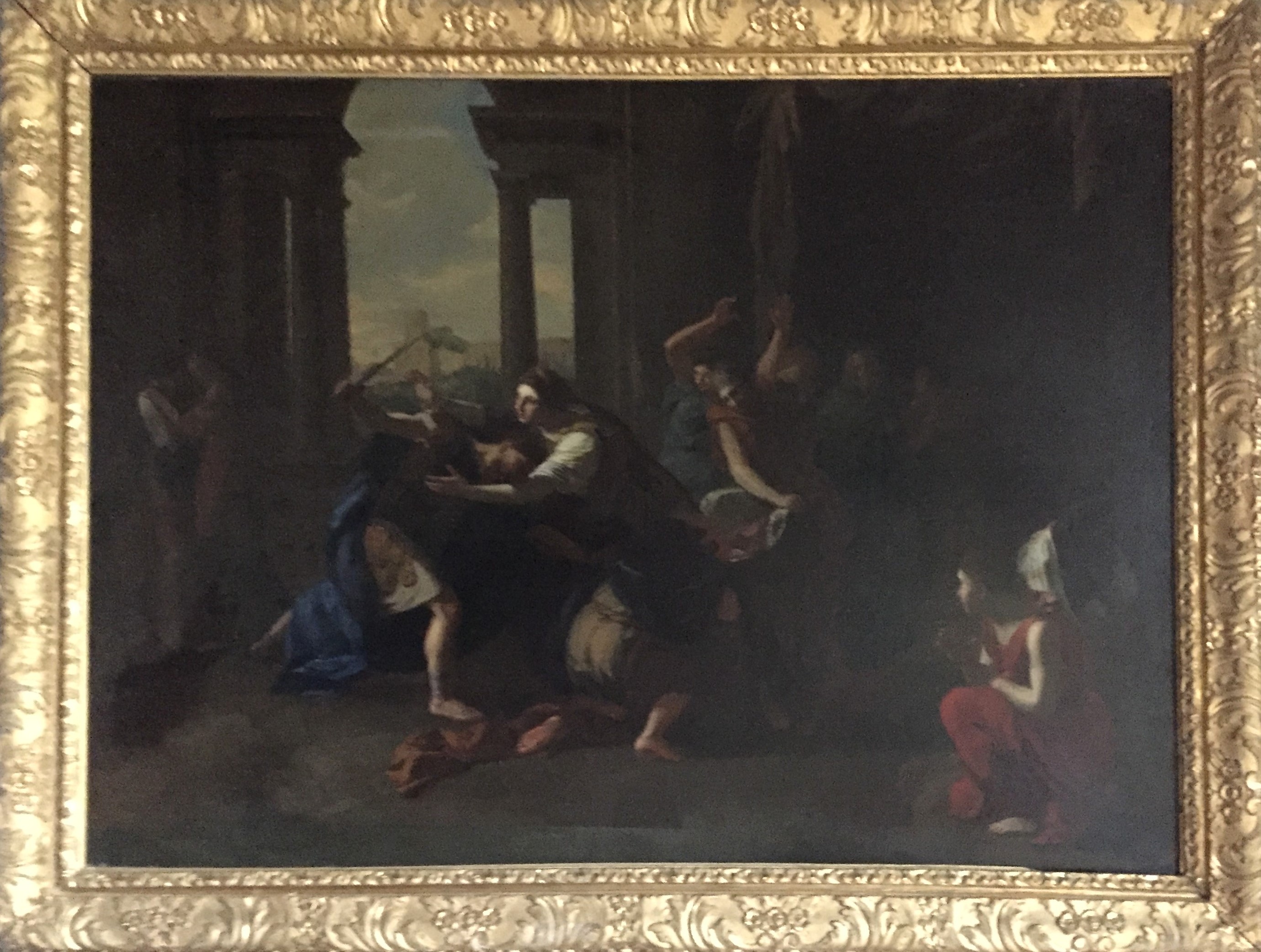 Nicolas Poussin, L'uccisione di Geta tra le braccia della madre Giulia Domna, 1635-1650 ca., olio su tela, cm 97x135, Forlì, Istituto Prati, 0800052271