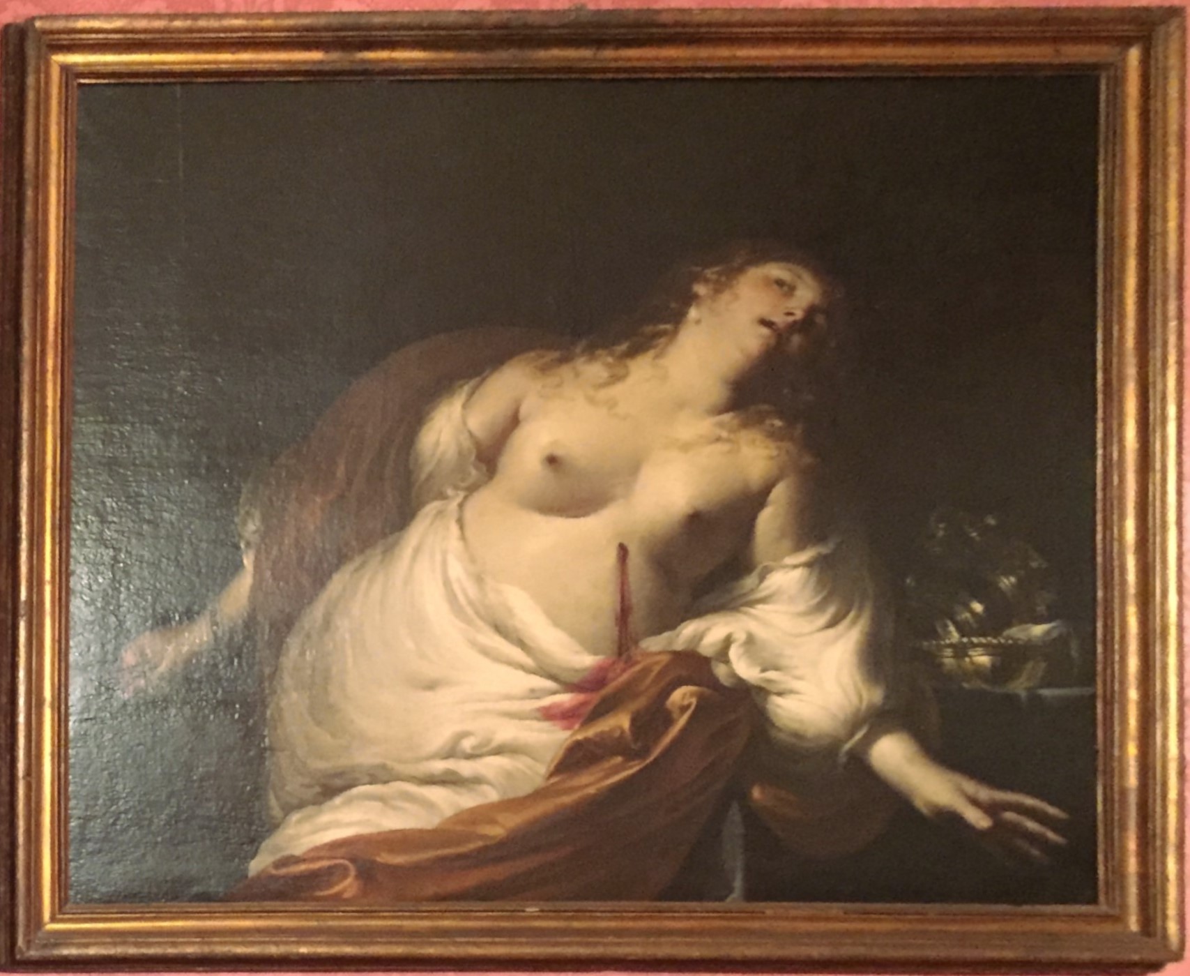 Pietro Ricchi, Suicidio di Lucrezia, 1640-1660, olio su tavola, cm 129.6x149.6, Forlì, Istituto Prati, 0800052287