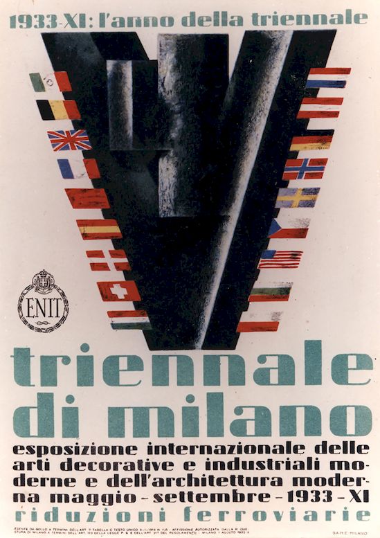 Esposizione internazionale delle arti decorative e industriali moderne e dell'architettura moderna 1933 – locandina, autore n.p.